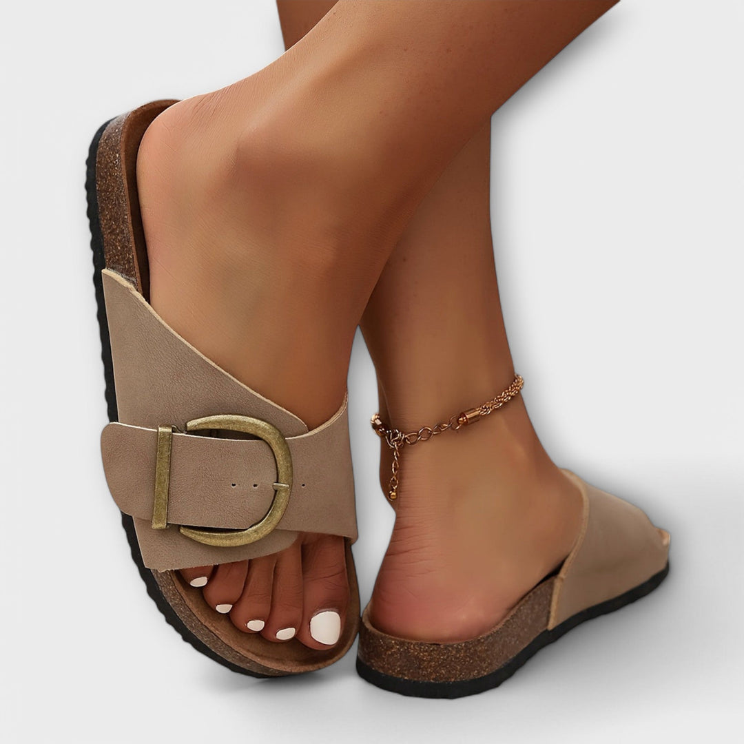 Cora – Cork Buckle Sandals