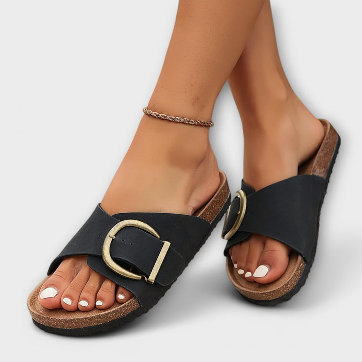 Cora – Cork Buckle Sandals
