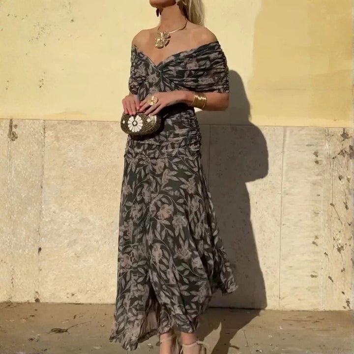 Avelora – Elegant V-Neck Maxi Dress