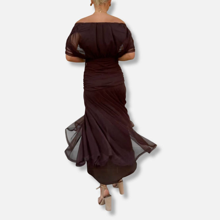 Avelora – Elegant V-Neck Maxi Dress