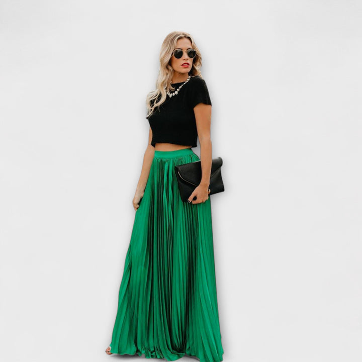 Sienna – Pleated Maxi Skirt