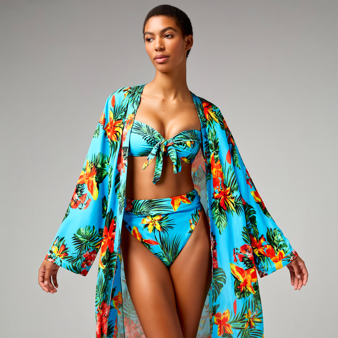 Solana – Tropical Bloom Bikini Set