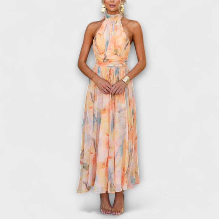 Maren – Watercolour Print Maxi Dress