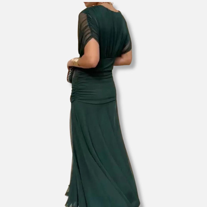 Avelora – Elegant V-Neck Maxi Dress