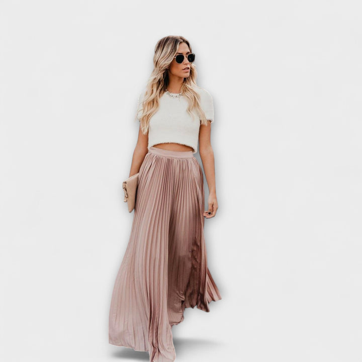 Sienna – Pleated Maxi Skirt