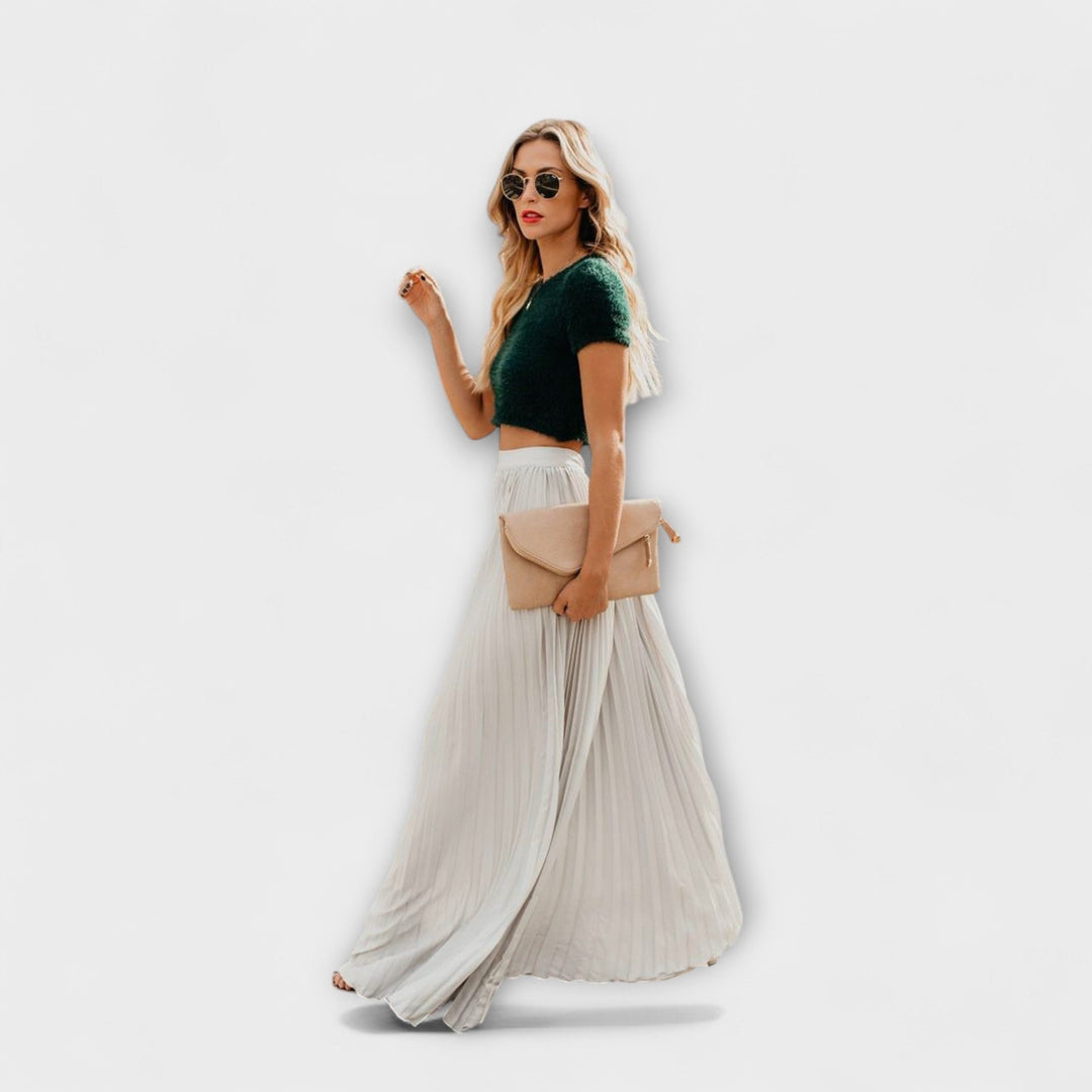 Sienna – Pleated Maxi Skirt