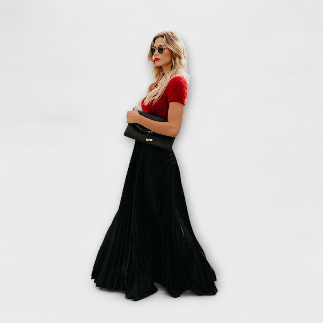 Sienna – Pleated Maxi Skirt