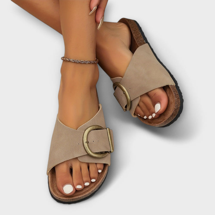 Cora – Cork Buckle Sandals