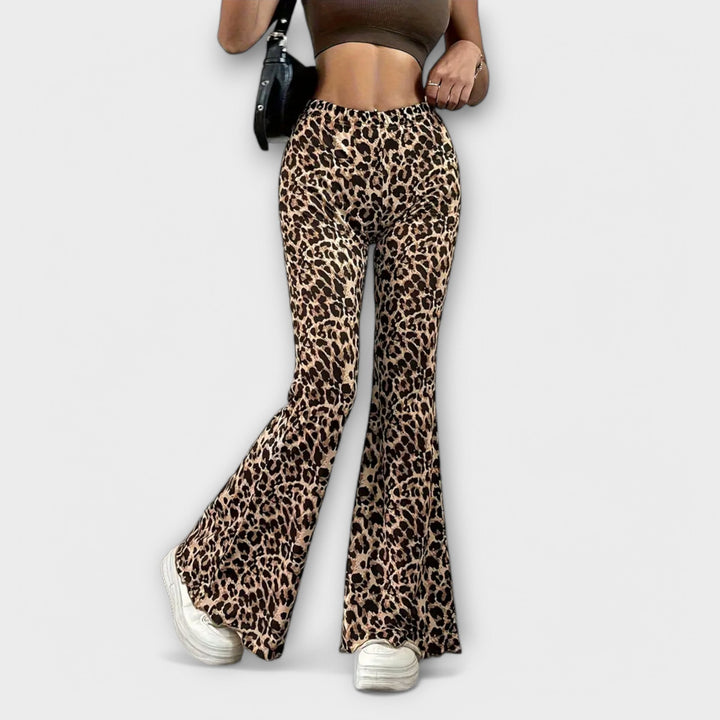 Zara – Leopard Bootcut Trousers