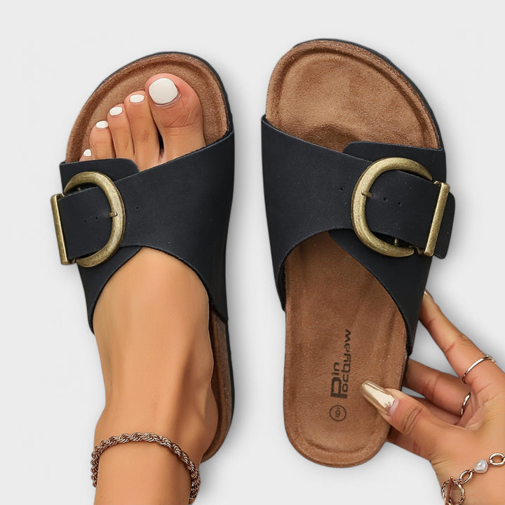 Cora – Cork Buckle Sandals