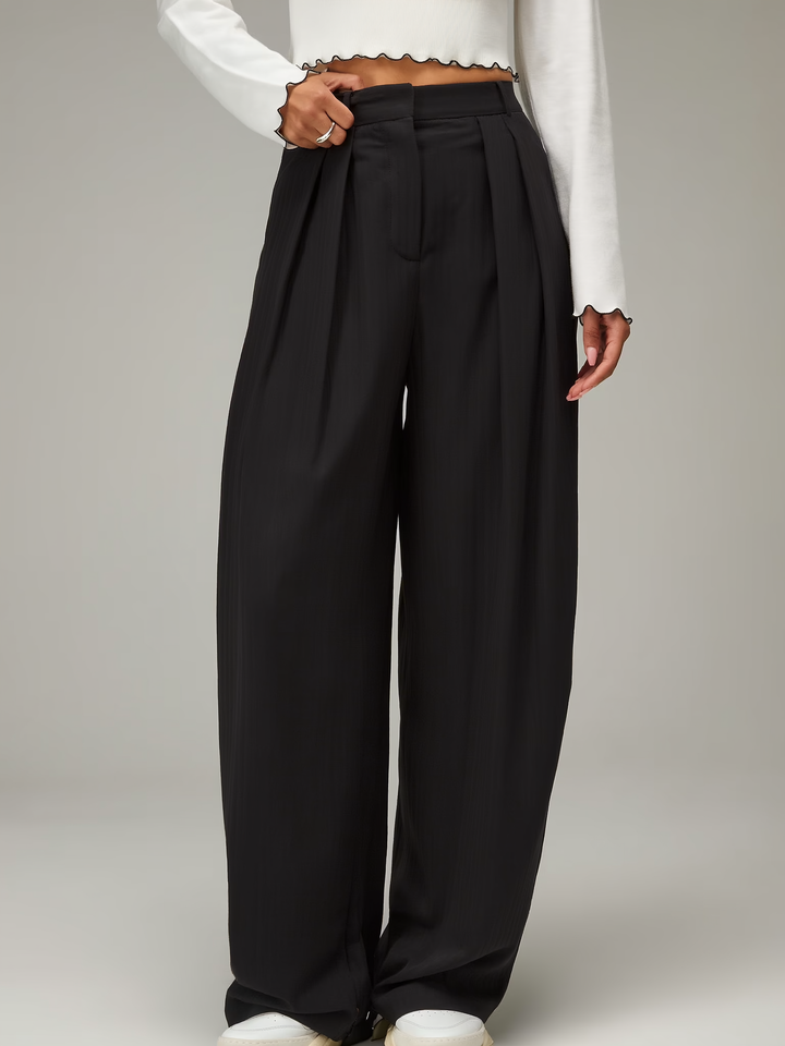 Luna – High Waist Wide Leg Trousers