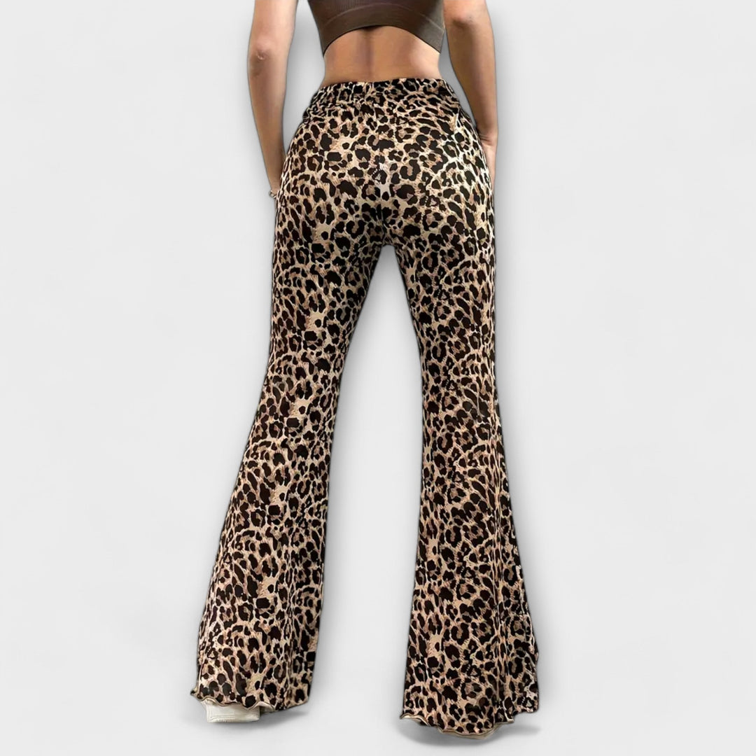 Zara – Leopard Bootcut Trousers
