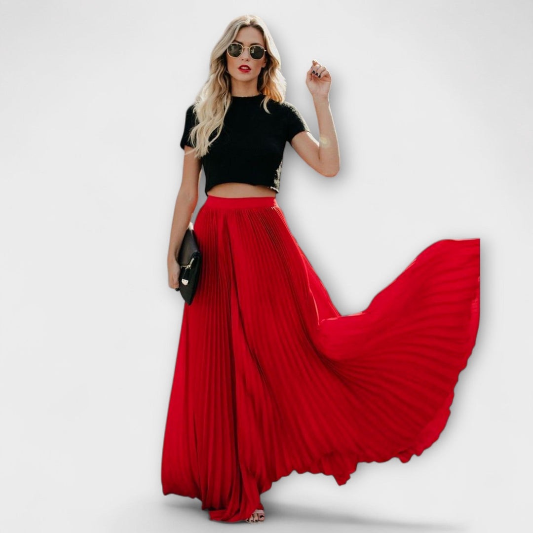 Sienna – Pleated Maxi Skirt