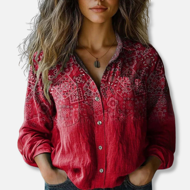 Jessamy – Vintage Printed Blouse