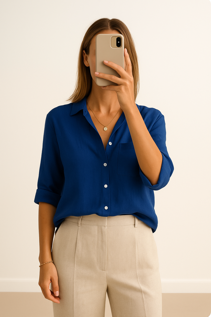 Elara – Short Sleeve Blouse