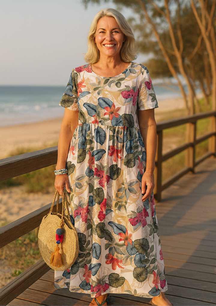 Masie | Breezy Floral Maxi Dress – Where Comfort Meets Confidence (AU10-24)
