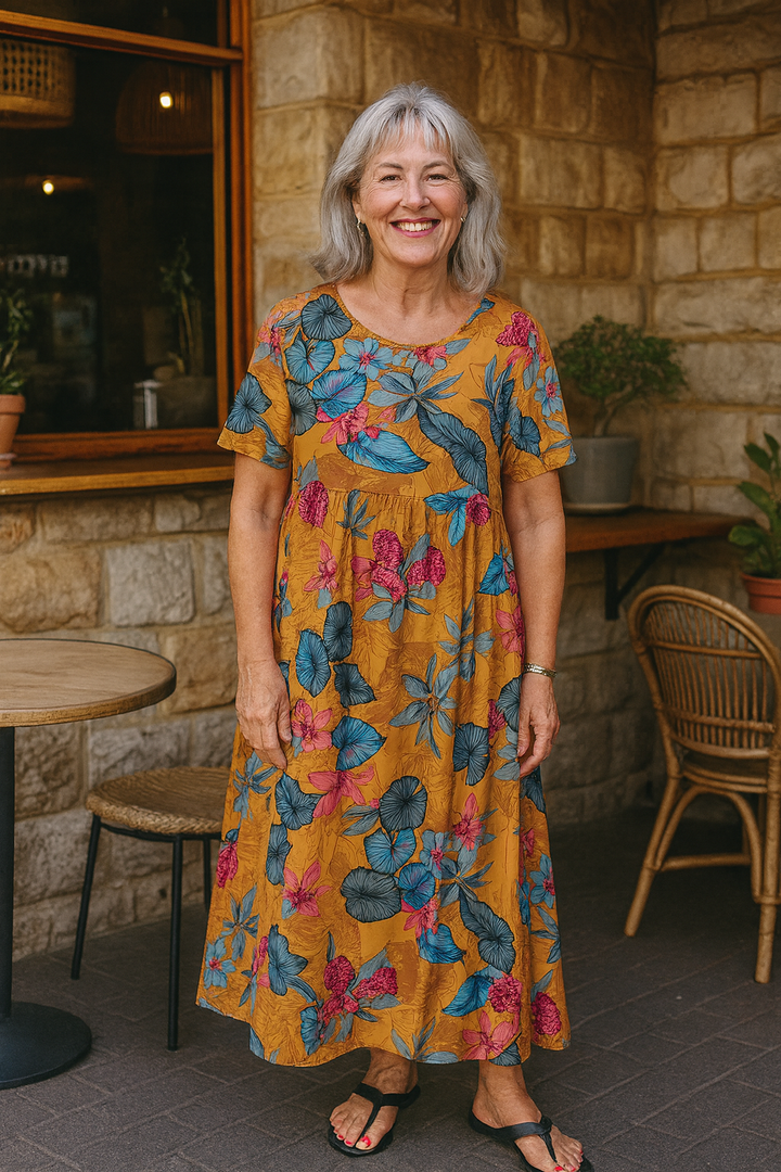 Masie | Breezy Floral Maxi Dress – Where Comfort Meets Confidence (AU10-24)