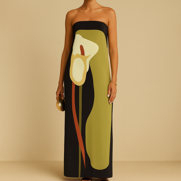 Marbella – Strapless Summer Maxi Dress