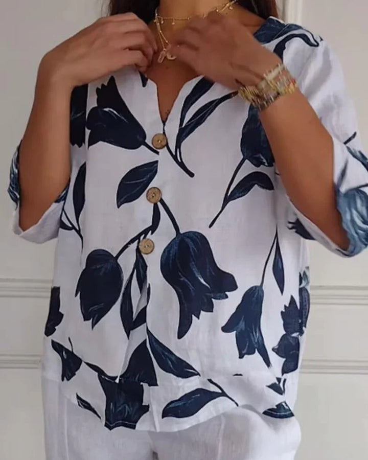Elyndra – Floral Pattern Shirt