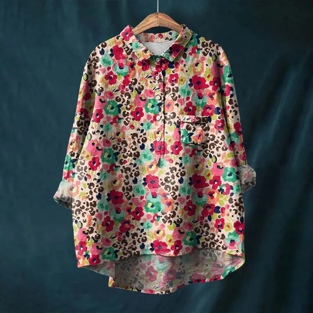 Jayde| Elegant Women's Floral Shirt