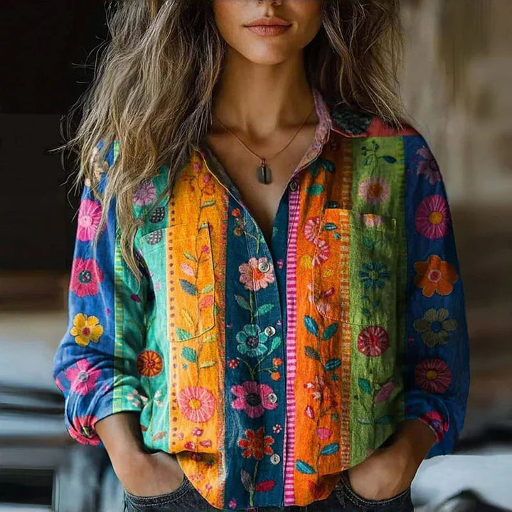 Jessamy – Vintage Printed Blouse