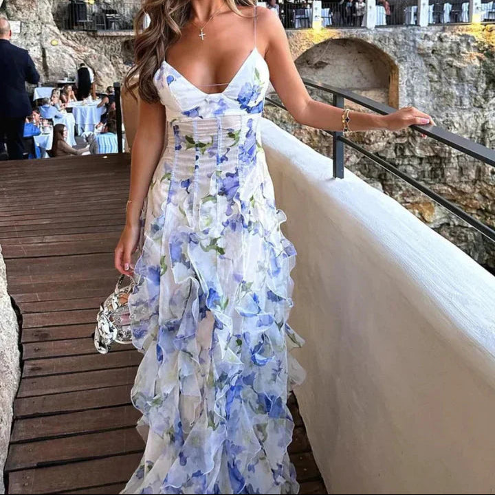 Aureline – Enchanted Whispers Ruffled Maxi Dress