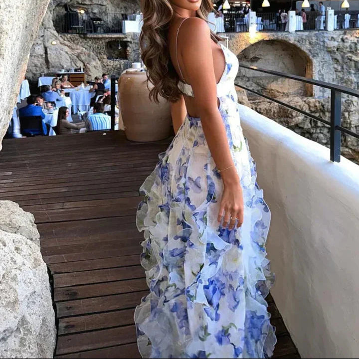 Aureline – Enchanted Whispers Ruffled Maxi Dress