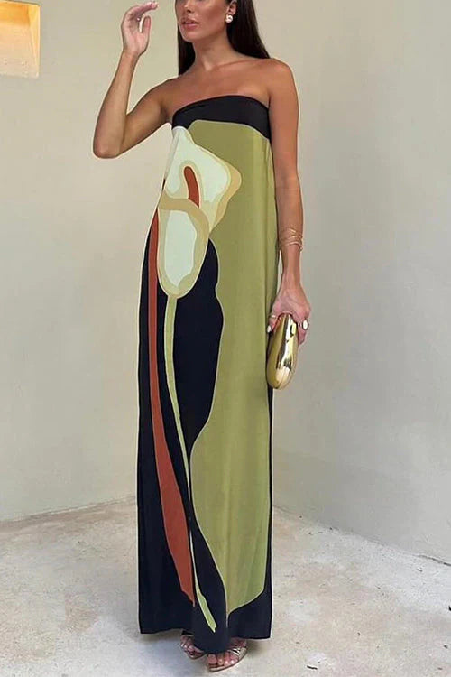 Marbella – Strapless Summer Maxi Dress