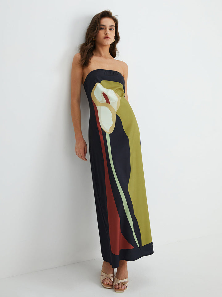 Marbella – Strapless Summer Maxi Dress