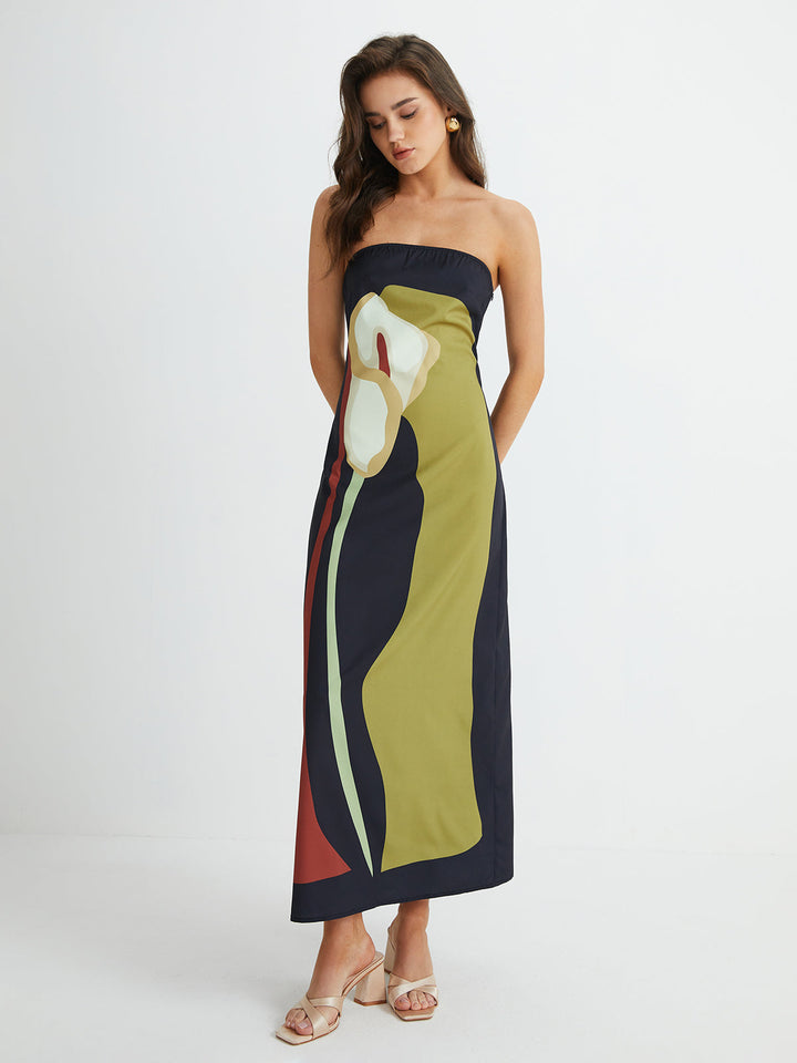 Marbella – Strapless Summer Maxi Dress
