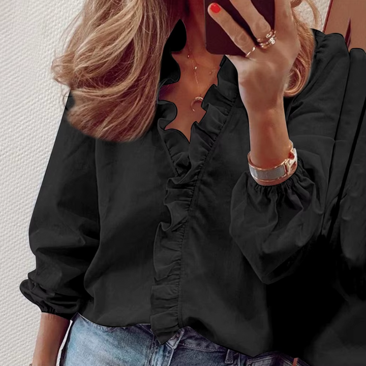 Maeve – Ruffled Long Sleeve Blouse