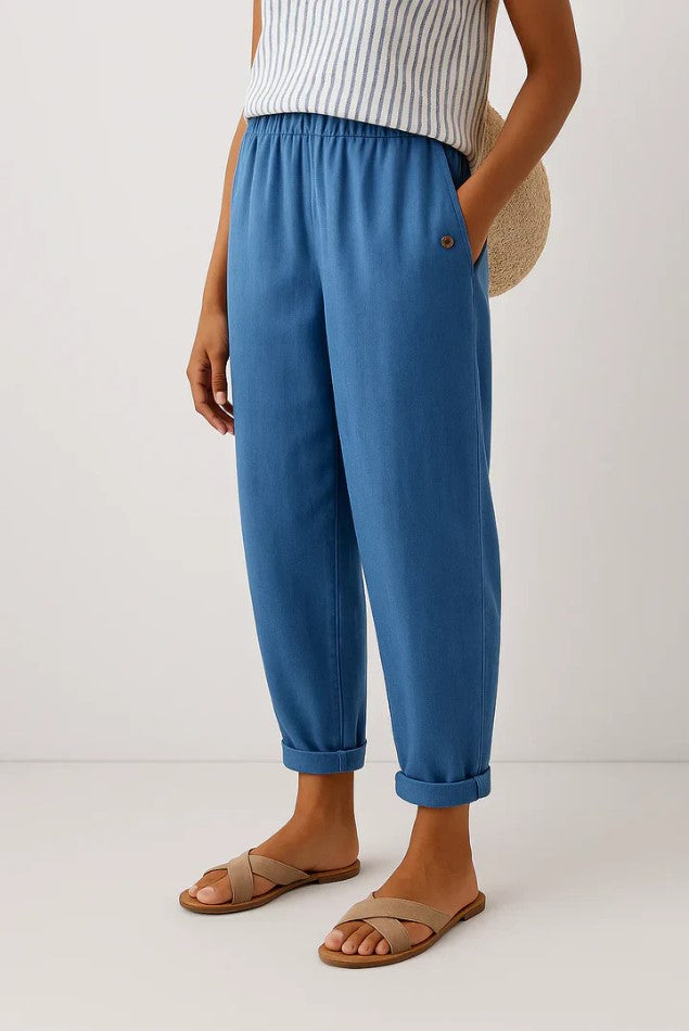 Clara – Timeless Linen-Cotton Pants