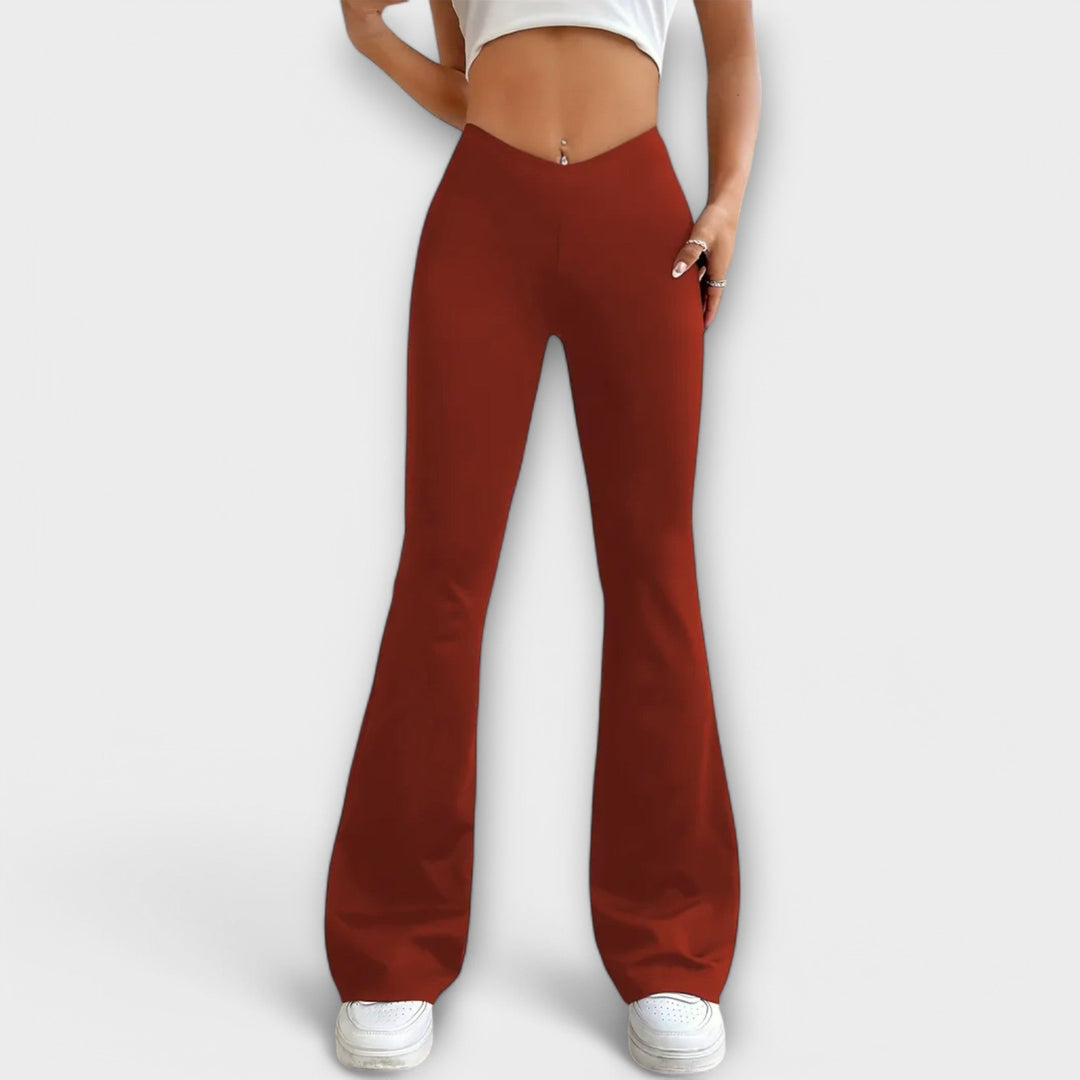 Lea – Flared Wide Leg Trousers