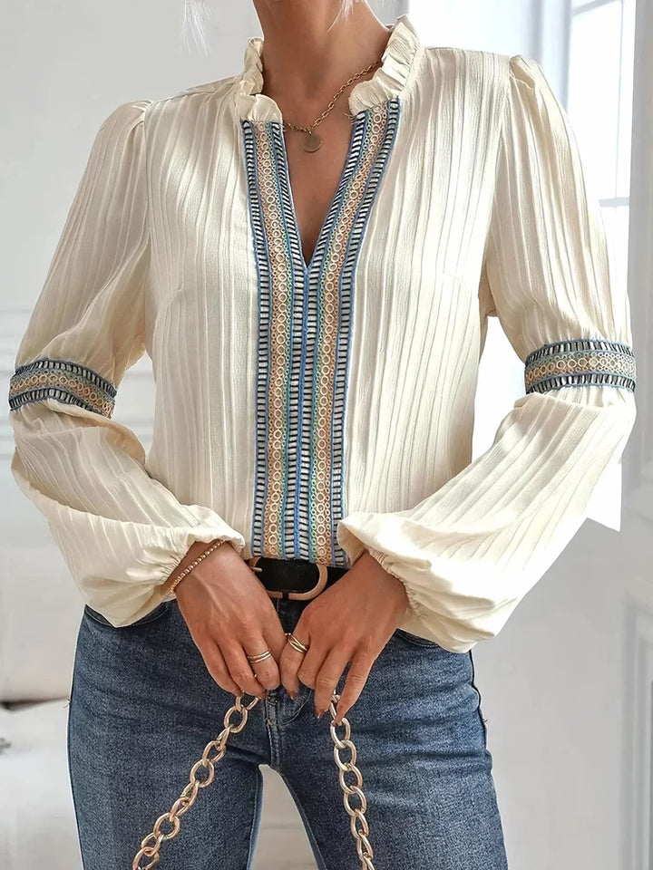 Brielle – Soft V-Neck Blouse