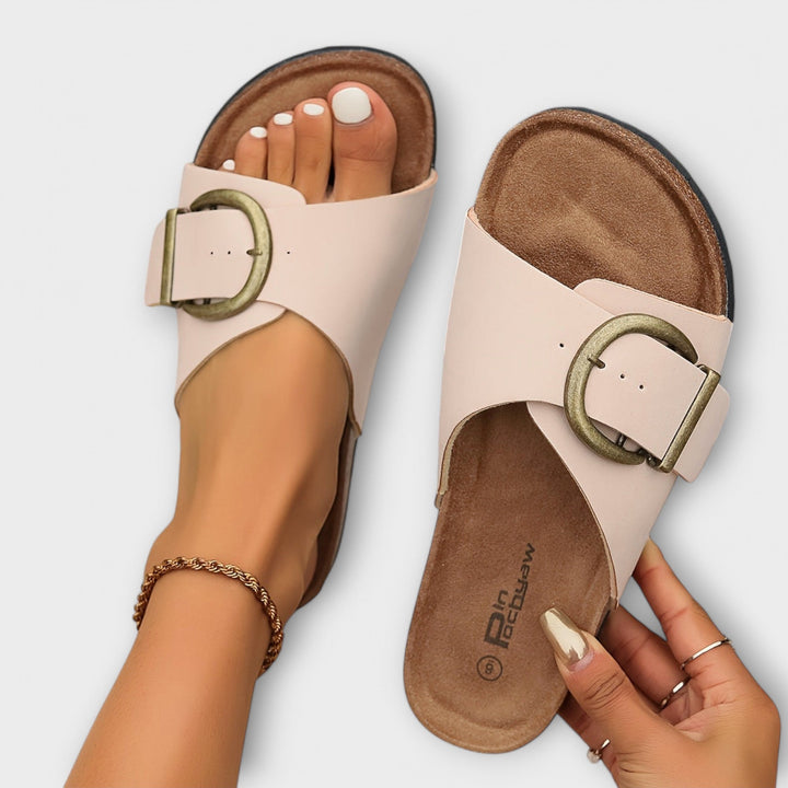 Cora – Cork Buckle Sandals