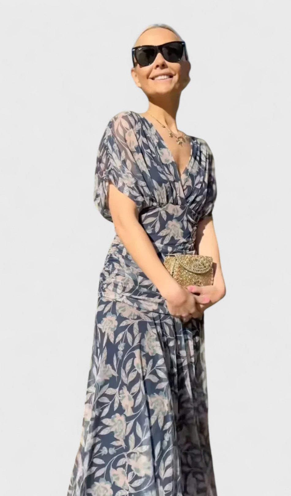 Christi – Off-Shoulder Printed Dress