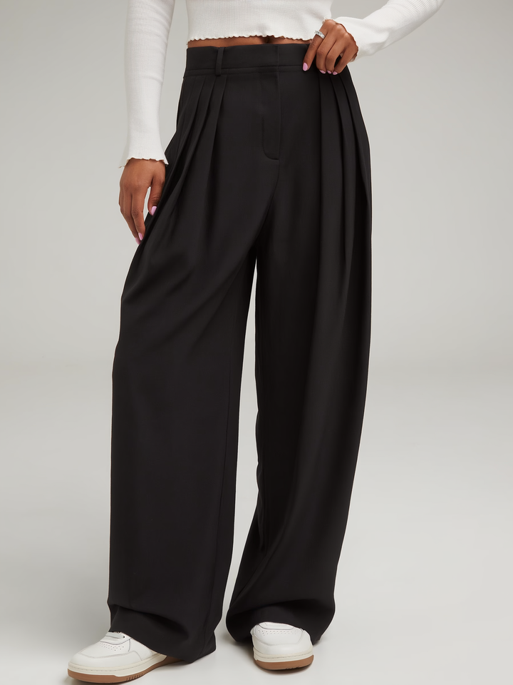 Luna – High Waist Wide Leg Trousers