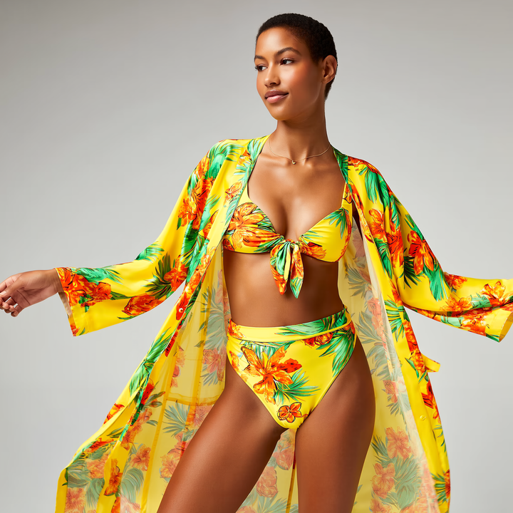 Solana – Tropical Bloom Bikini Set