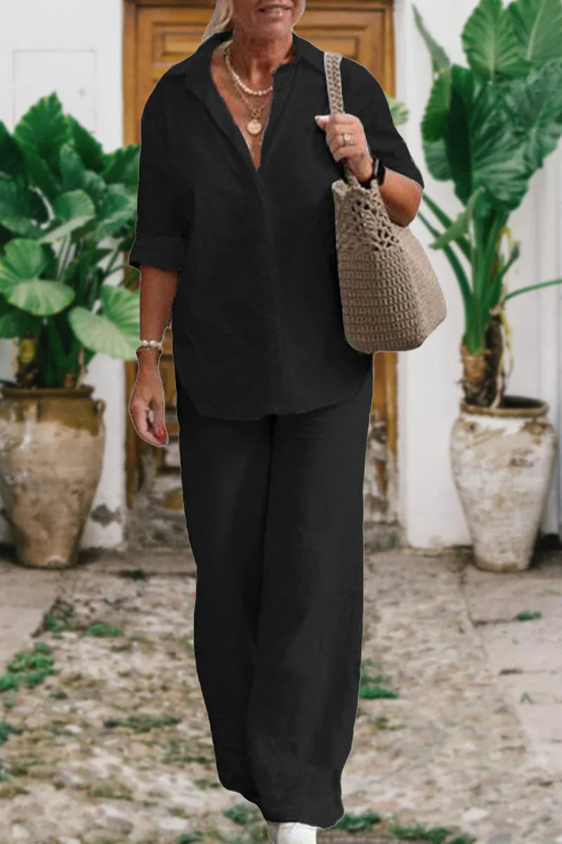 Emily – Relaxed Shirt & Trouser Set