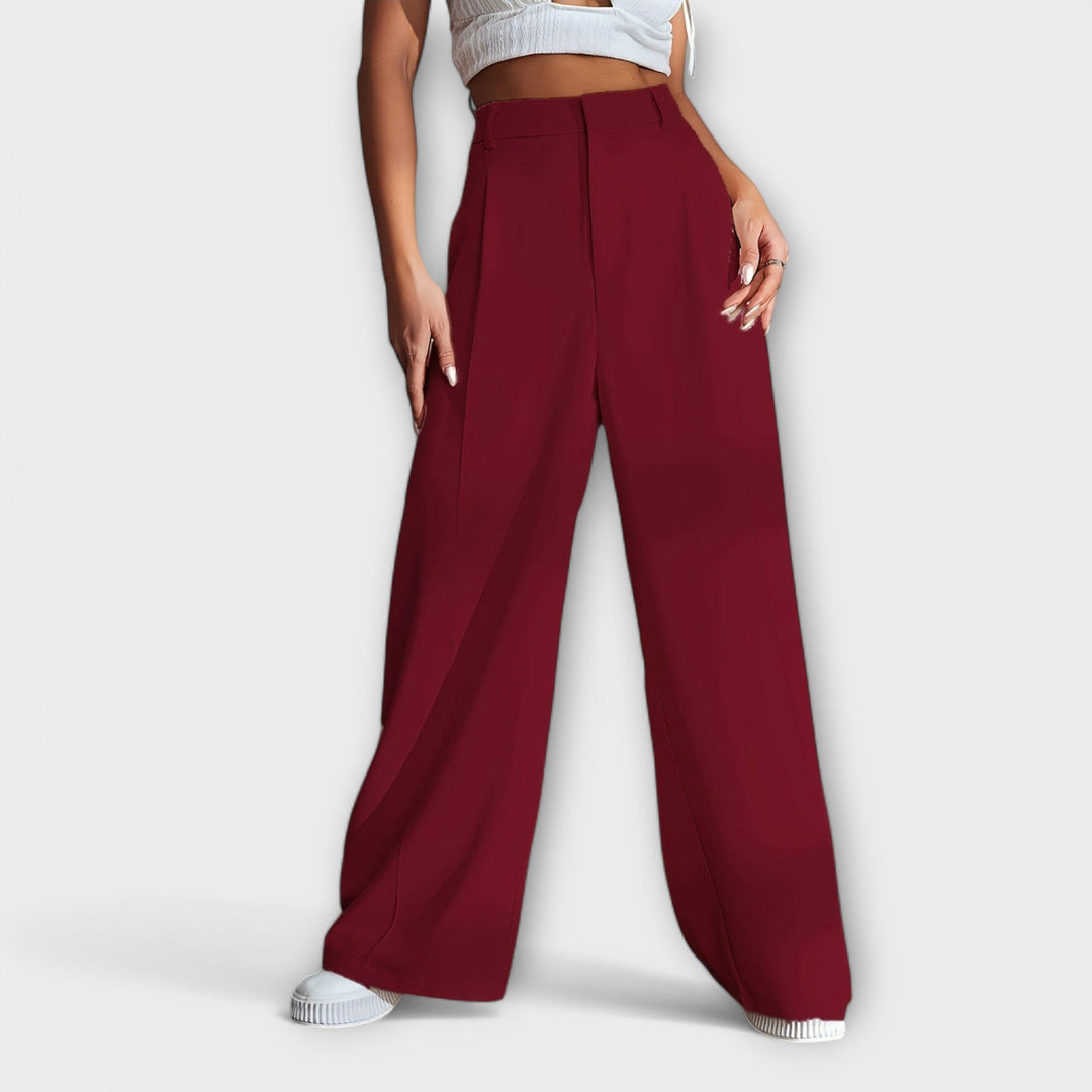 Iara - High Waist Trousers with Wide Legs