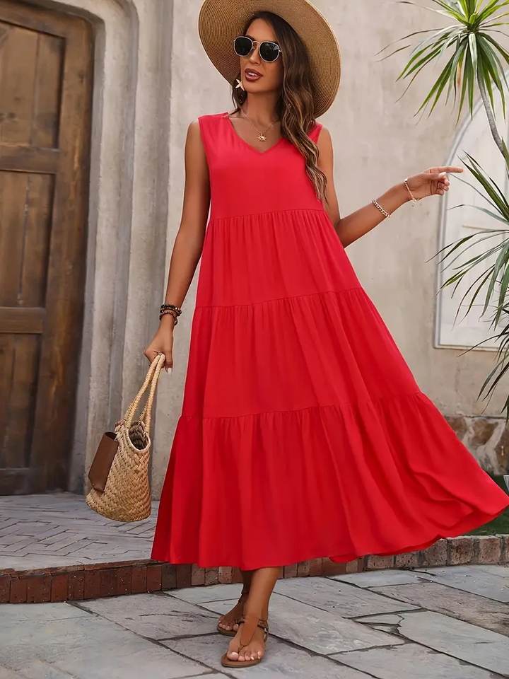 Sarah – Loose-Fit Linen Dress