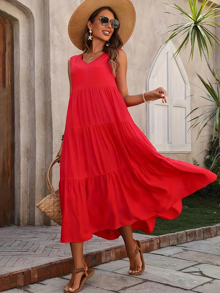 Sarah – Loose-Fit Linen Dress