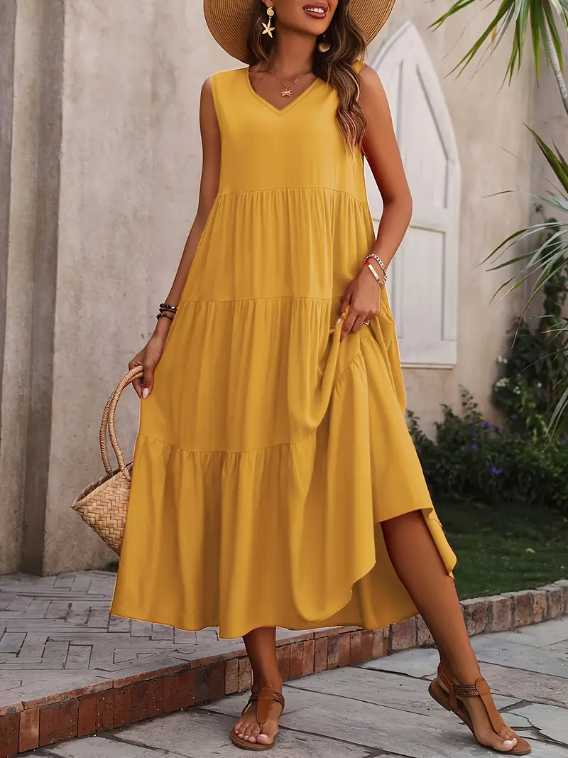 Sarah – Loose-Fit Linen Dress