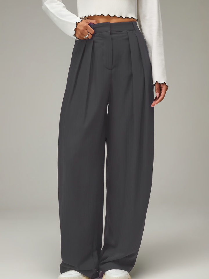 Luna – High Waist Wide Leg Trousers