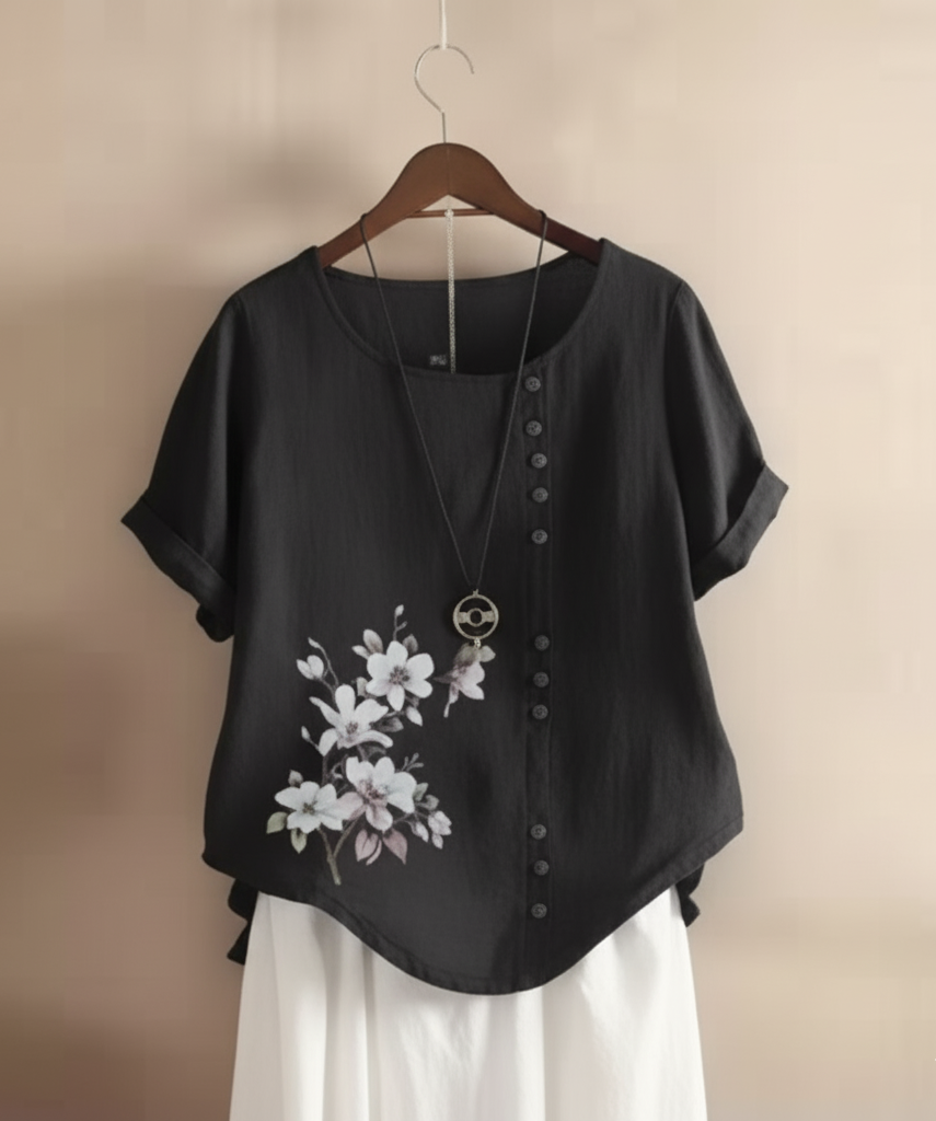 Gianna – Floral Detail Tee