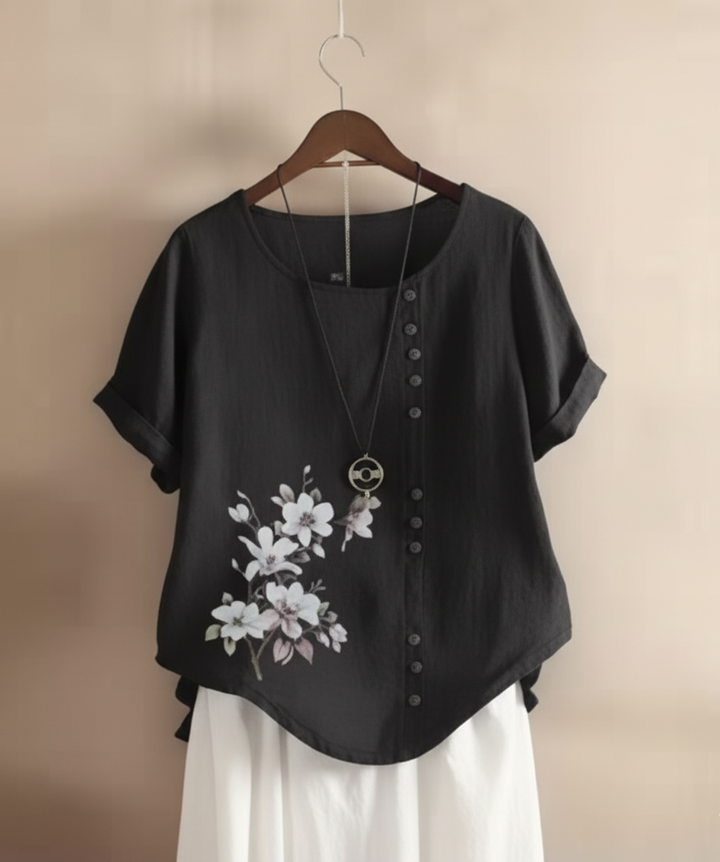 Gianna – Floral Detail Tee