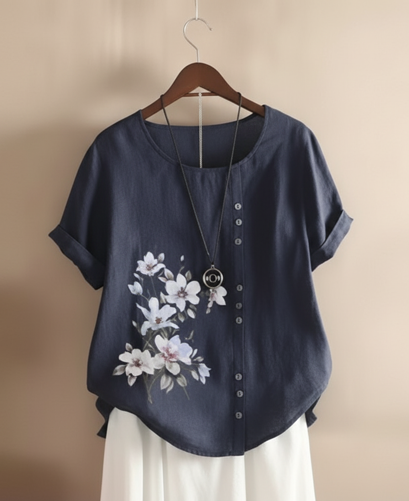 Gianna – Floral Detail Tee