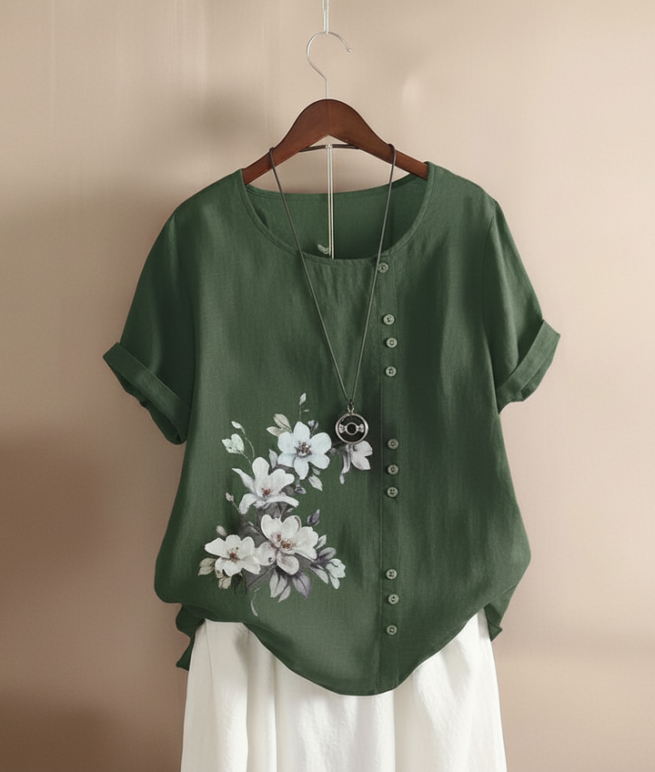 Gianna – Floral Detail Tee