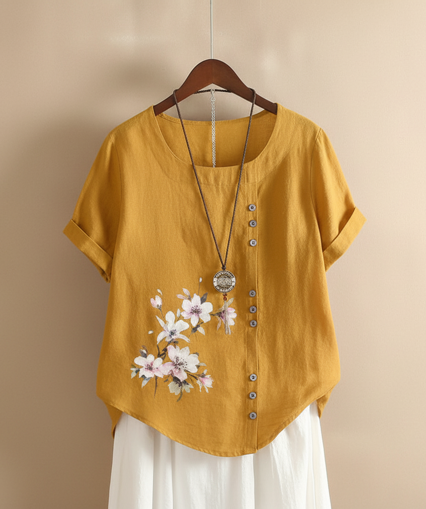 Gianna – Floral Detail Tee