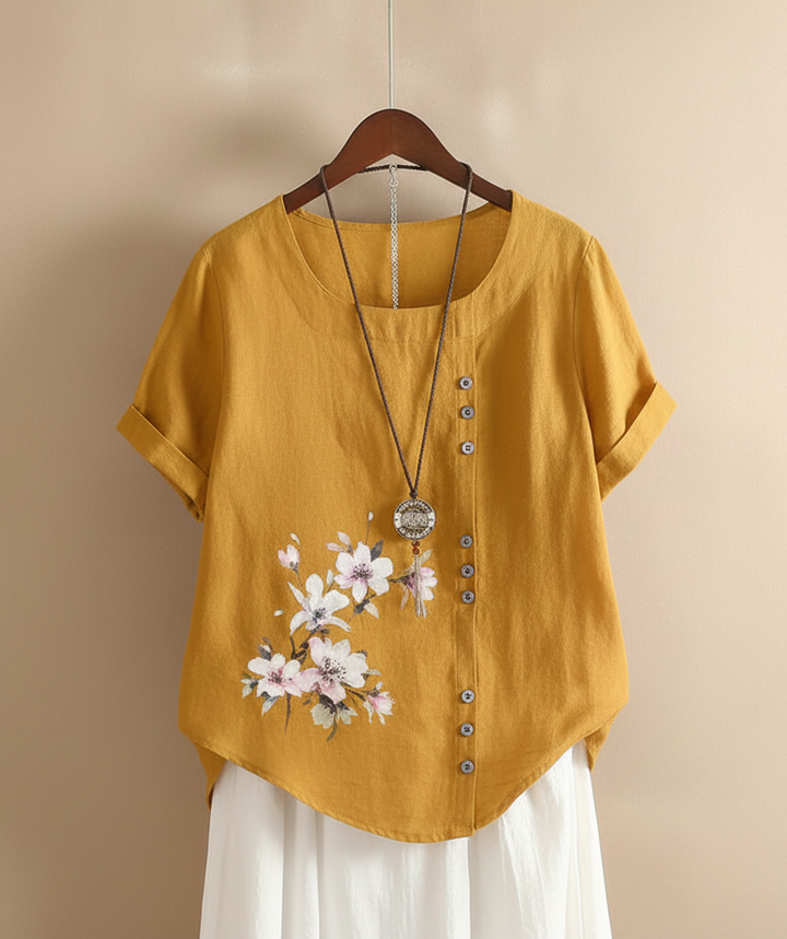 Gianna – Floral Detail Tee